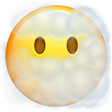 苹果 被云包围的脸