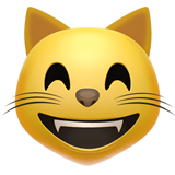 苹果 露齿而笑的猫脸