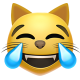 苹果 笑中带泪的猫脸