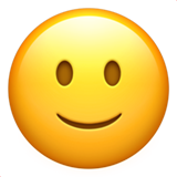 Apple slightly smiling face