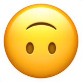 Apple upside-down face