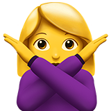 苹果 作出不手势的女人