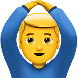 Apple man gesturing OK