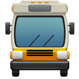 Apple oncoming bus