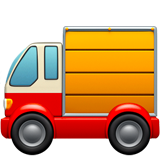 Apple delivery truck