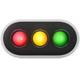 Apple horizontal traffic light