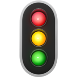 Apple vertical traffic light