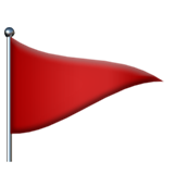Apple triangular flag