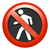 Apple no pedestrians