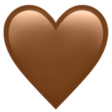 Apple brown heart