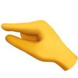 Apple pinching hand