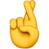 Apple crossed fingers