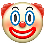 Apple clown face