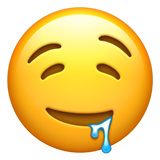 Apple drooling face
