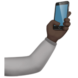 Apple selfie: dark skin tone