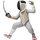 Apple person fencing