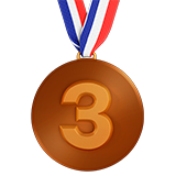 Apple 3rd place medal
