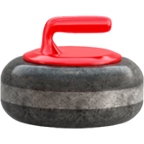 Apple curling stone