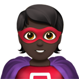 Apple superhero: dark skin tone