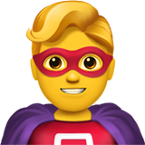 Apple man superhero