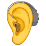 Apple ear with hearing aid