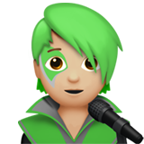 Apple singer: medium-light skin tone