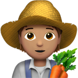 Apple farmer: medium skin tone