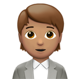 Apple office worker: medium skin tone