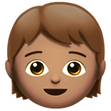 Apple child: medium skin tone