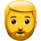 Apple man: beard