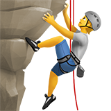 Apple person climbing