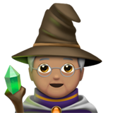 Apple mage: medium skin tone