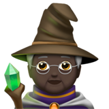 Apple mage: dark skin tone