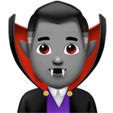 Apple man vampire: medium skin tone
