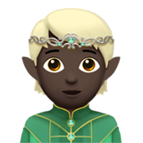 Apple elf: dark skin tone