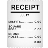 Apple receipt