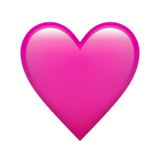 Apple pink heart