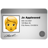 Apple identification card