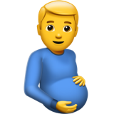 Apple pregnant man