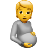 Apple pregnant person