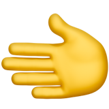 Apple leftwards hand