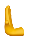Apple leftwards pushing hand