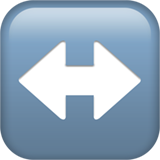 Apple left-right arrow
