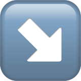Apple down-right arrow
