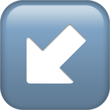 Apple down-left arrow