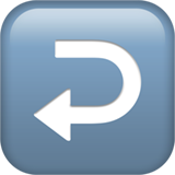 Apple right arrow curving left