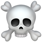 Apple skull and crossbones