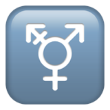 Apple transgender symbol