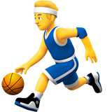 Apple man bouncing ball