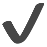 Apple check mark